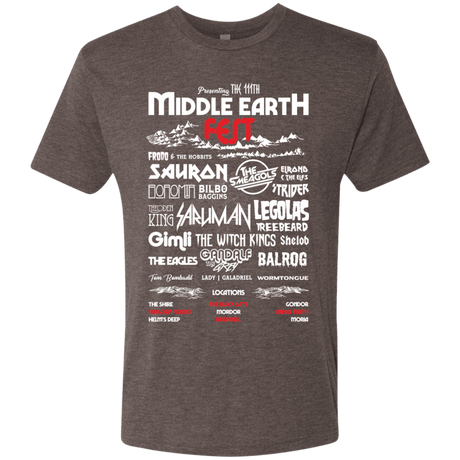 T-Shirts Macchiato / S Middle Earth Fest Men's Triblend T-Shirt