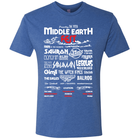T-Shirts Vintage Royal / S Middle Earth Fest Men's Triblend T-Shirt
