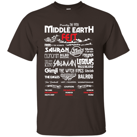 T-Shirts Dark Chocolate / S Middle Earth Fest T-Shirt