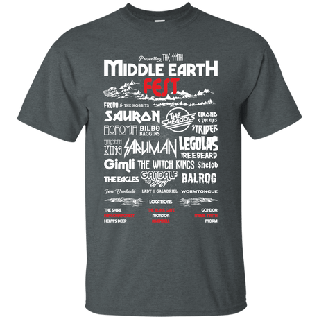 T-Shirts Dark Heather / S Middle Earth Fest T-Shirt