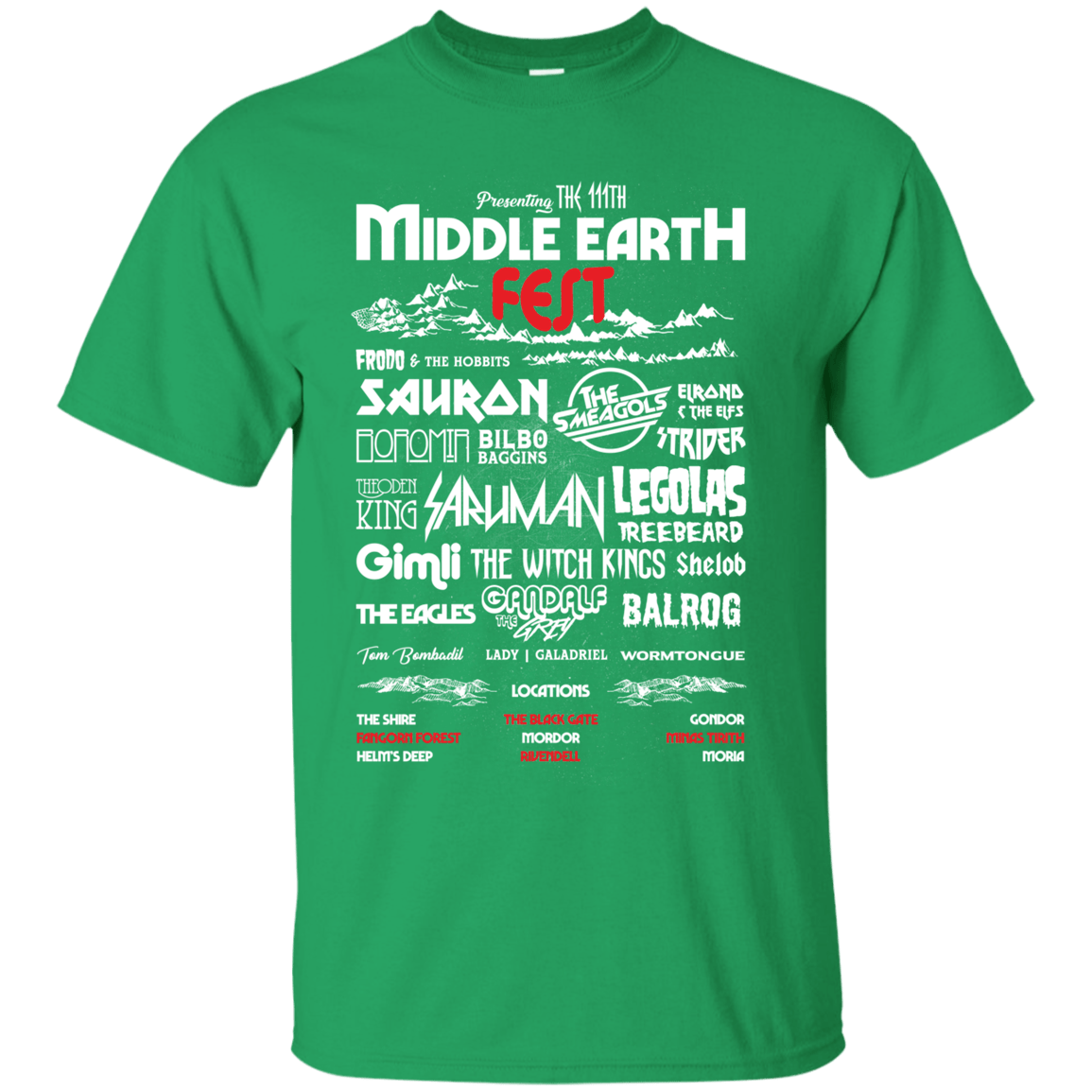 T-Shirts Irish Green / S Middle Earth Fest T-Shirt