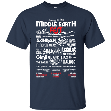 T-Shirts Navy / S Middle Earth Fest T-Shirt