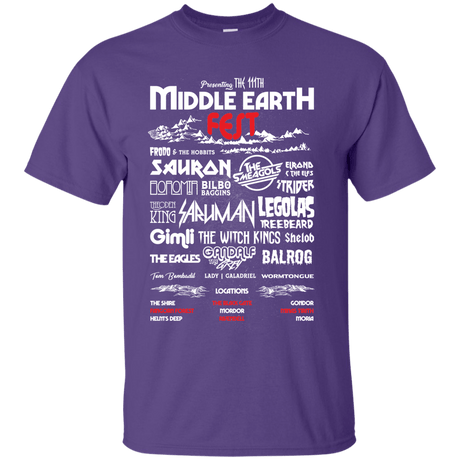 T-Shirts Purple / S Middle Earth Fest T-Shirt