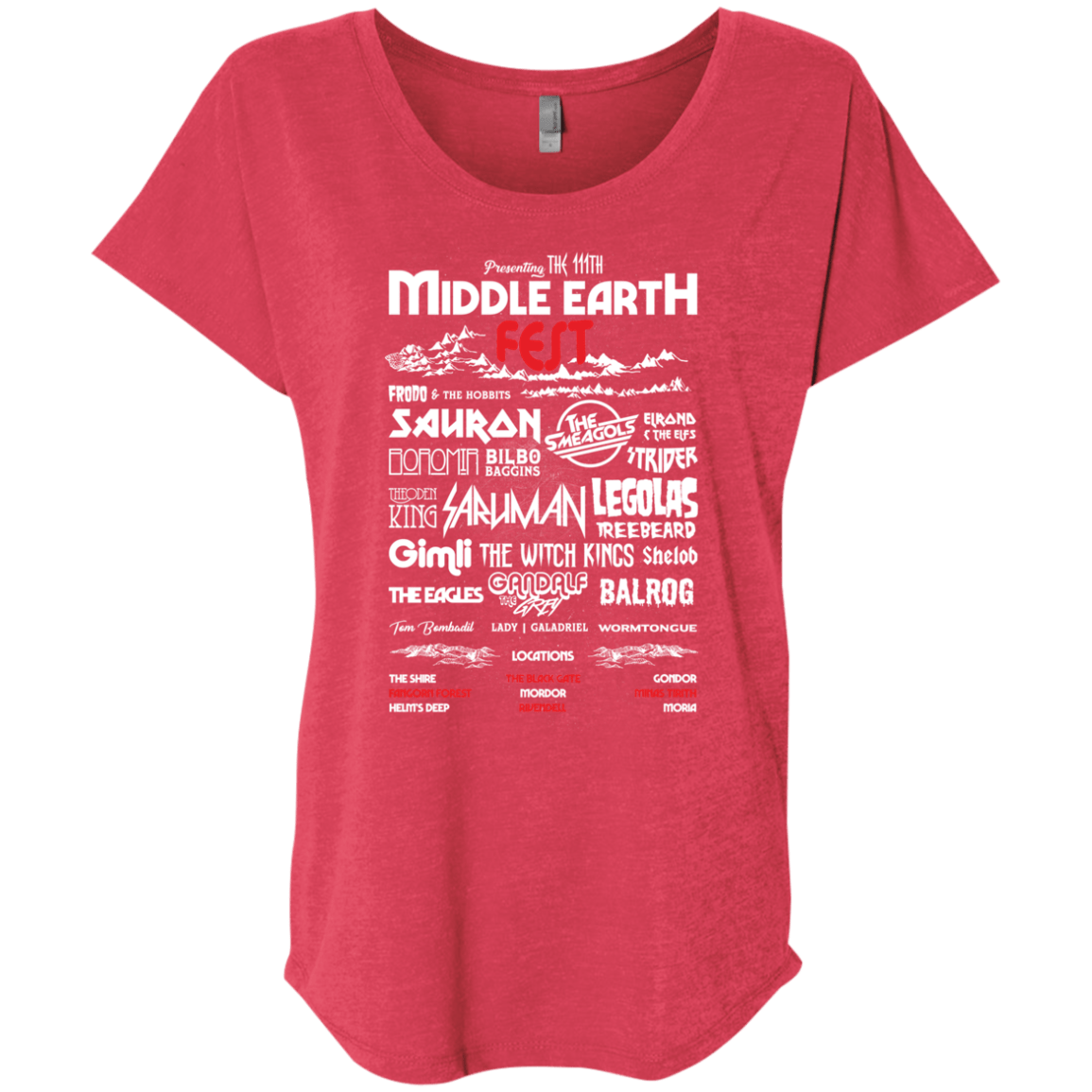 Middle Earth Fest Triblend Dolman Sleeve