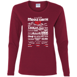 T-Shirts Cardinal / S Middle Earth Fest Women's Long Sleeve T-Shirt