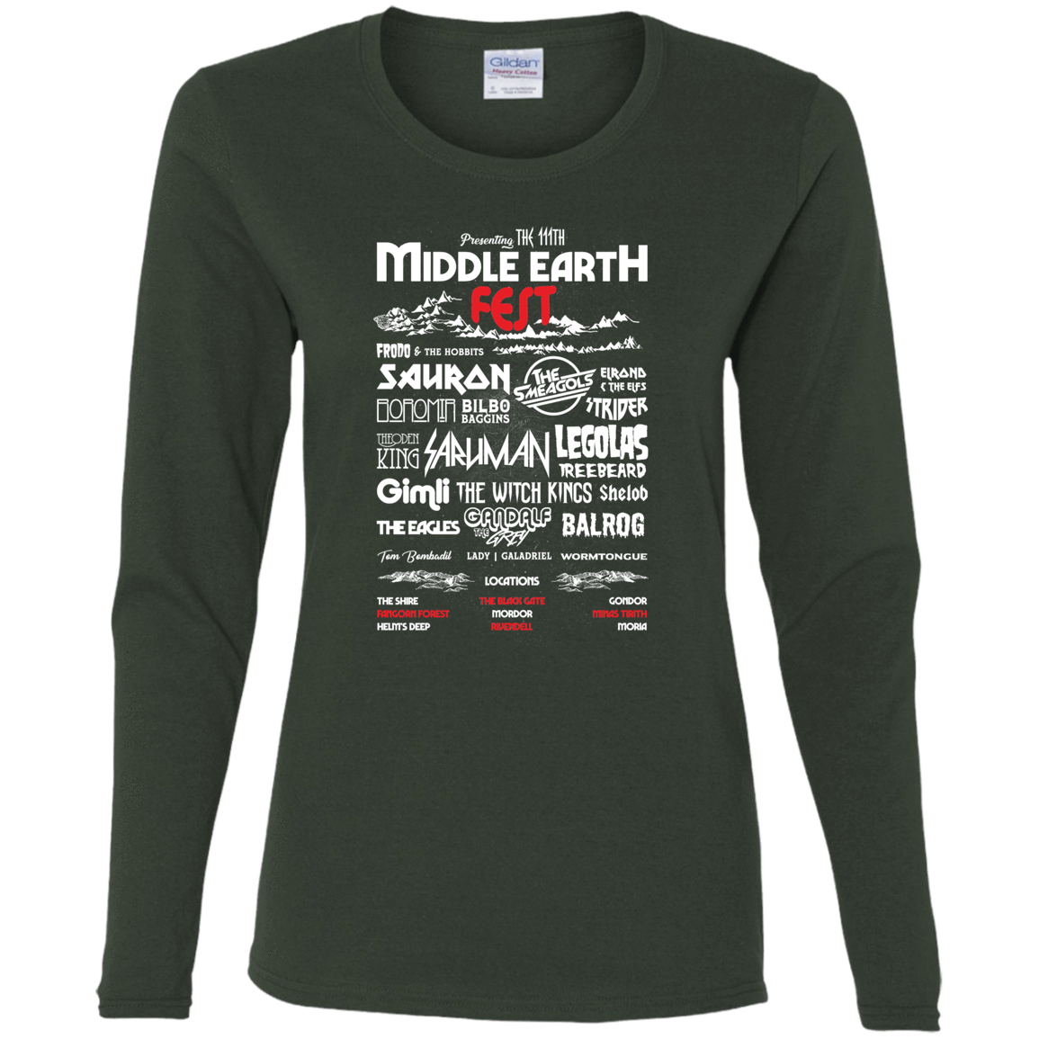 T-Shirts Forest / S Middle Earth Fest Women's Long Sleeve T-Shirt