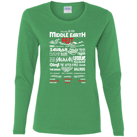 T-Shirts Irish Green / S Middle Earth Fest Women's Long Sleeve T-Shirt