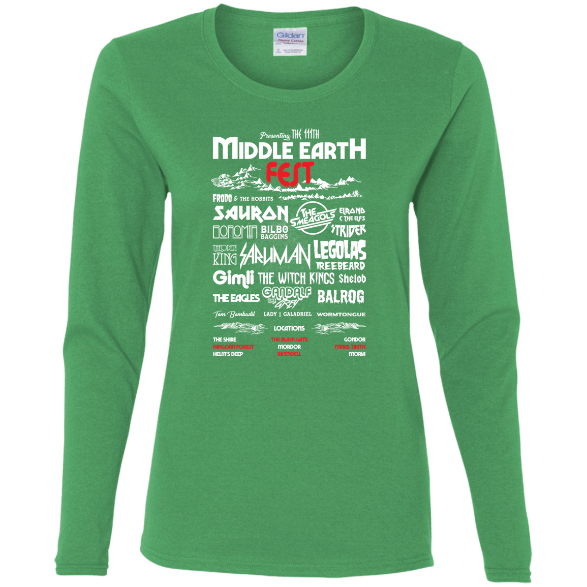 T-Shirts Irish Green / S Middle Earth Fest Women's Long Sleeve T-Shirt