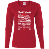 T-Shirts Red / S Middle Earth Fest Women's Long Sleeve T-Shirt