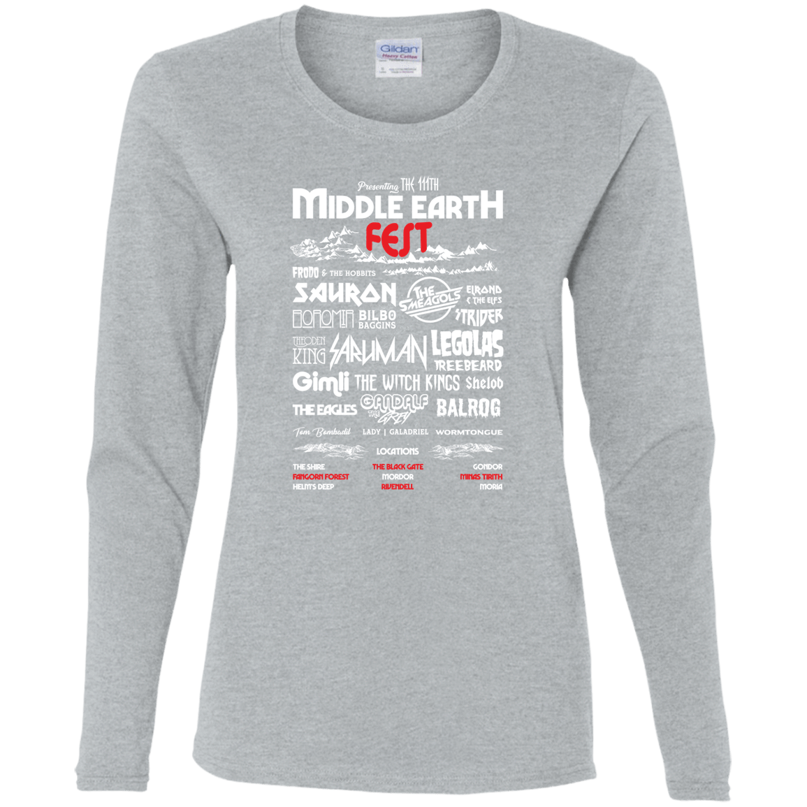 T-Shirts Sport Grey / S Middle Earth Fest Women's Long Sleeve T-Shirt
