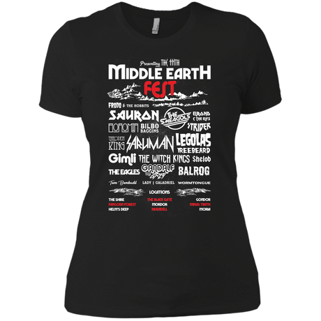T-Shirts Black / X-Small Middle Earth Fest Women's Premium T-Shirt