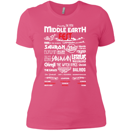 T-Shirts Hot Pink / X-Small Middle Earth Fest Women's Premium T-Shirt