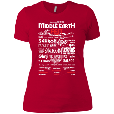 T-Shirts Red / X-Small Middle Earth Fest Women's Premium T-Shirt