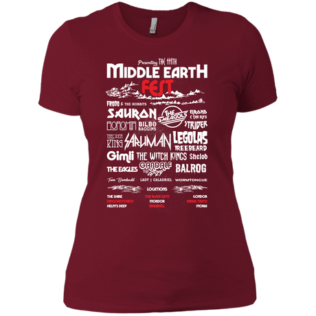 T-Shirts Scarlet / X-Small Middle Earth Fest Women's Premium T-Shirt