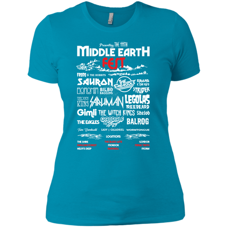 T-Shirts Turquoise / X-Small Middle Earth Fest Women's Premium T-Shirt