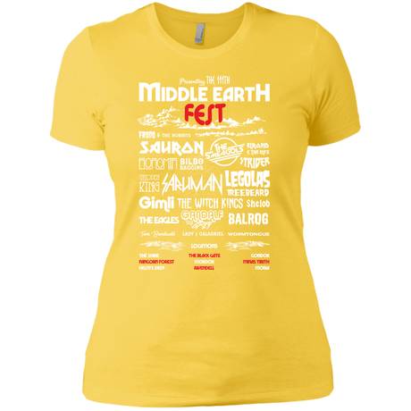 T-Shirts Vibrant Yellow / X-Small Middle Earth Fest Women's Premium T-Shirt