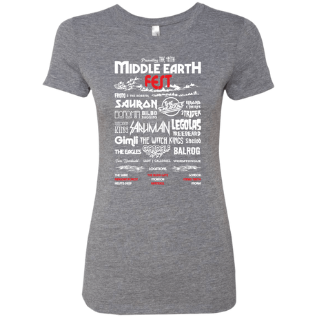 T-Shirts Premium Heather / S Middle Earth Fest Women's Triblend T-Shirt