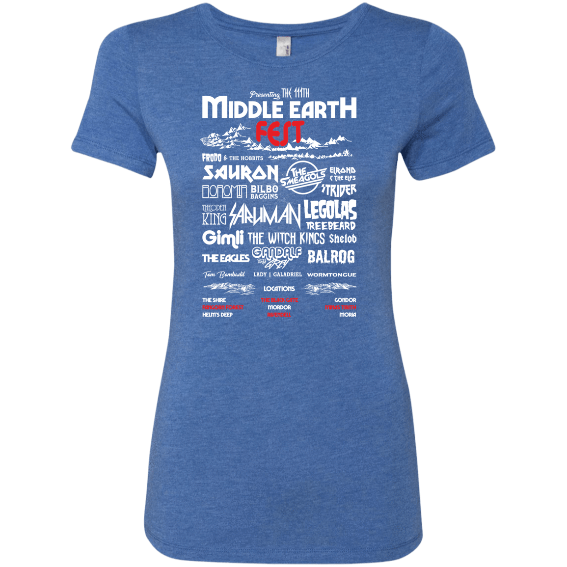 T-Shirts Vintage Royal / S Middle Earth Fest Women's Triblend T-Shirt