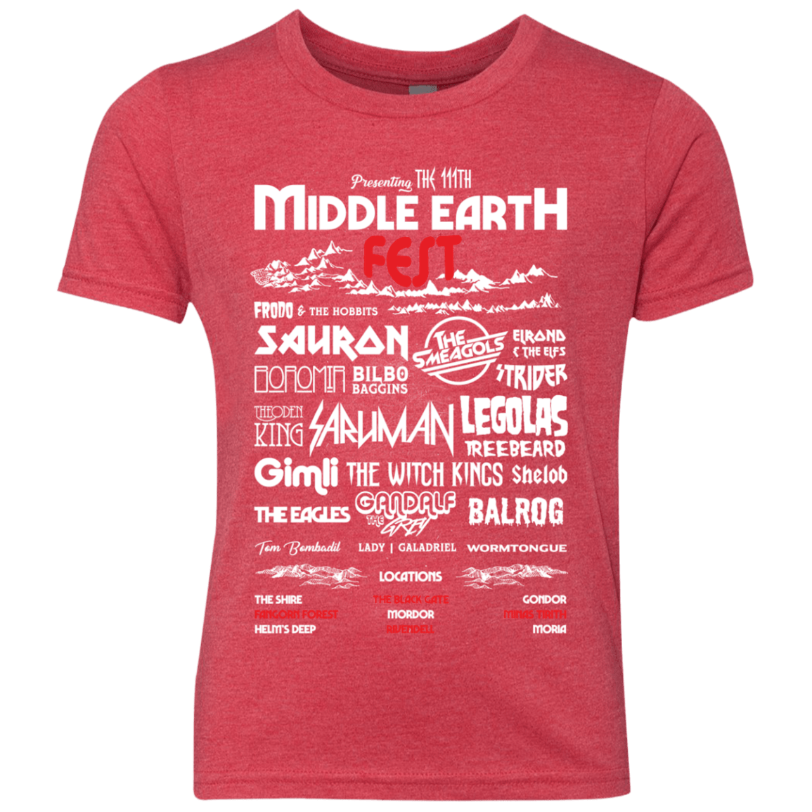Middle Earth Fest Youth Triblend T-Shirt