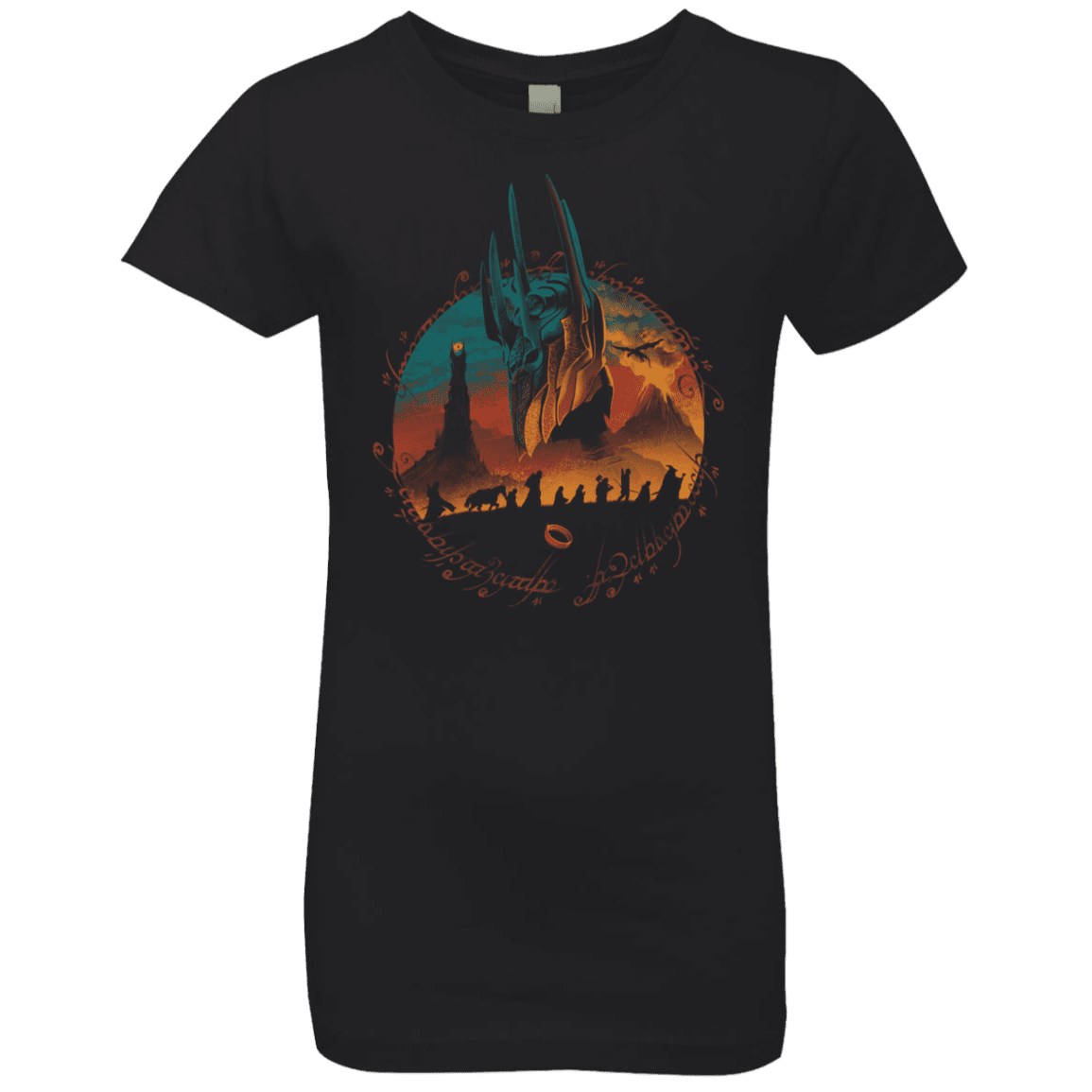 T-Shirts Black / YXS Middle Earth Quest Girls Premium T-Shirt