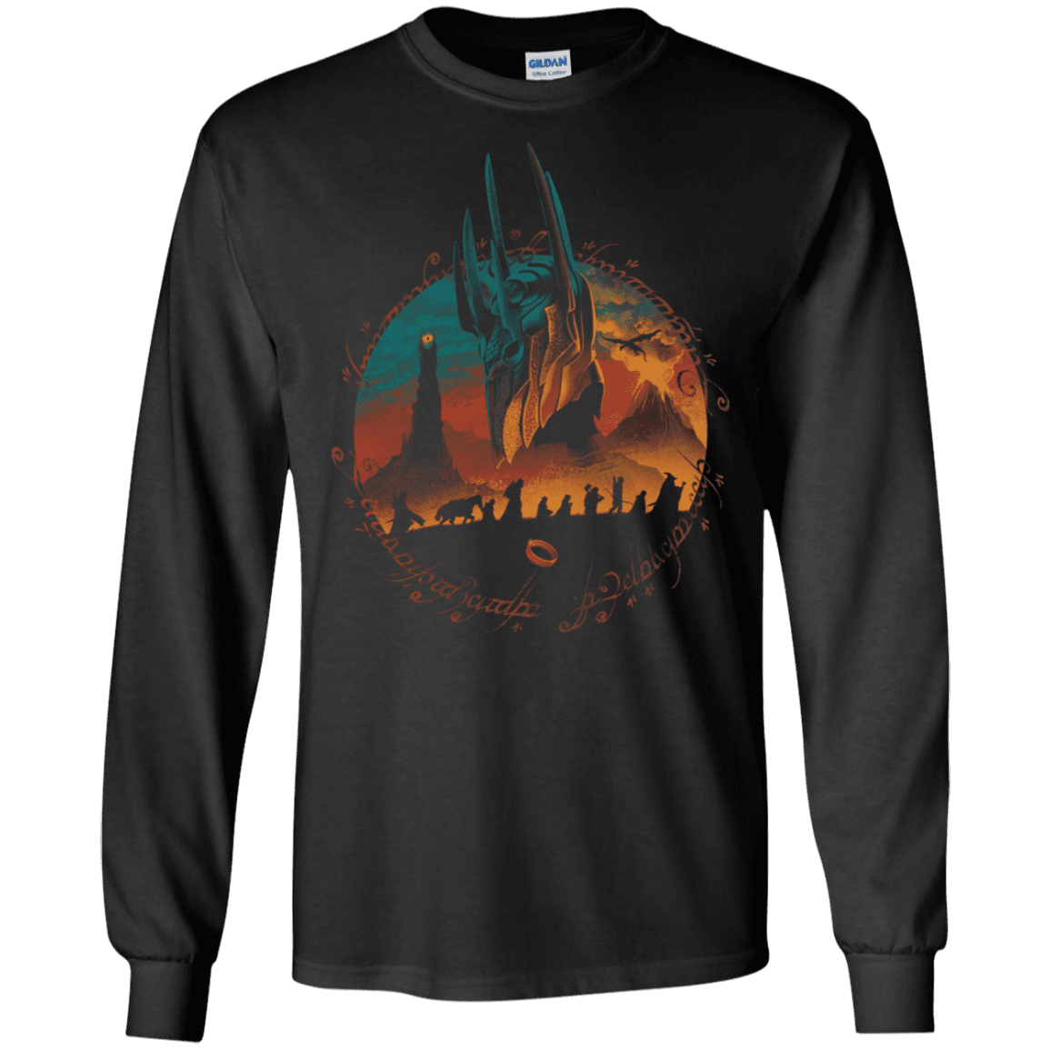 T-Shirts Black / S Middle Earth Quest Men's Long Sleeve T-Shirt