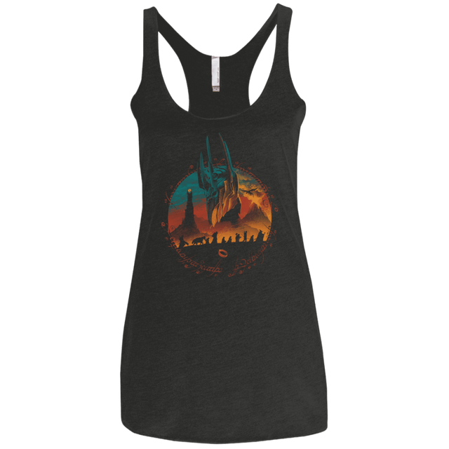 T-Shirts Vintage Black / X-Small Middle Earth Quest Women's Triblend Racerback Tank