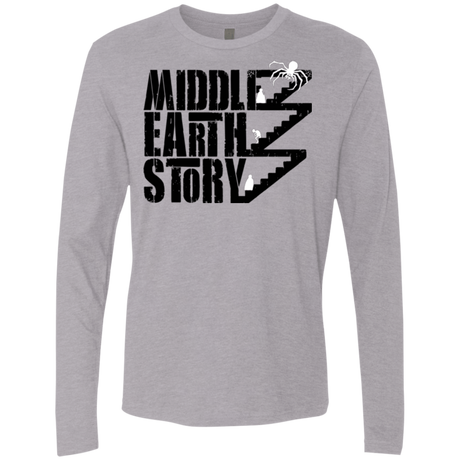T-Shirts Heather Grey / Small Middle Earth Story Men's Premium Long Sleeve