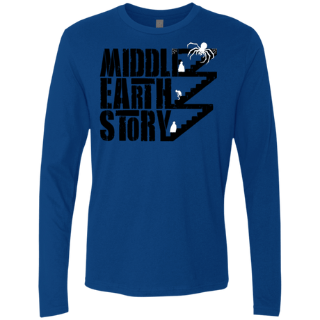 T-Shirts Royal / Small Middle Earth Story Men's Premium Long Sleeve