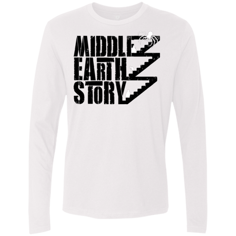 T-Shirts White / Small Middle Earth Story Men's Premium Long Sleeve