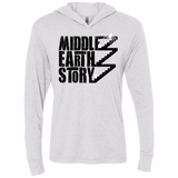 T-Shirts Heather White / X-Small Middle Earth Story Triblend Long Sleeve Hoodie Tee