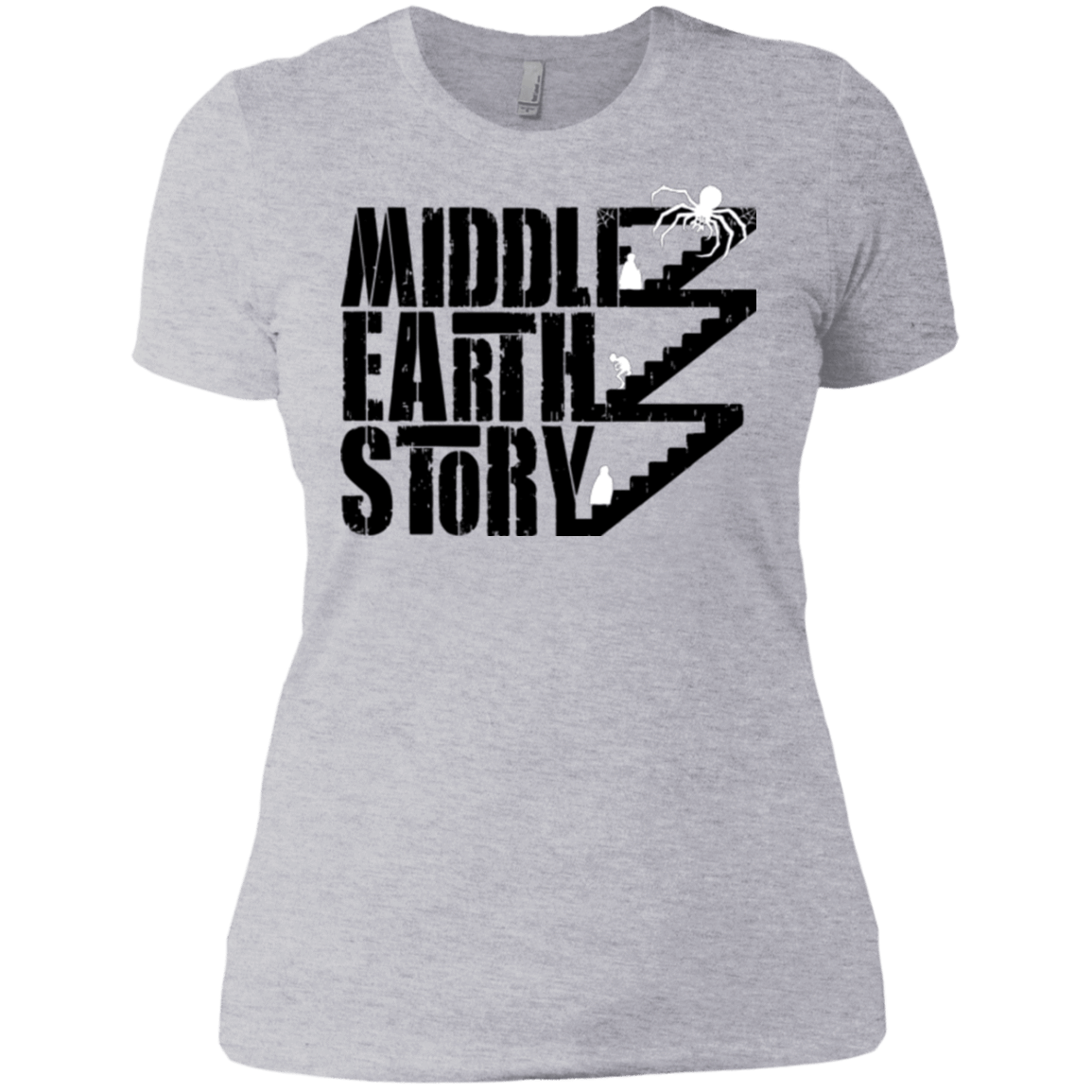 T-Shirts Heather Grey / X-Small Middle Earth Story Women's Premium T-Shirt