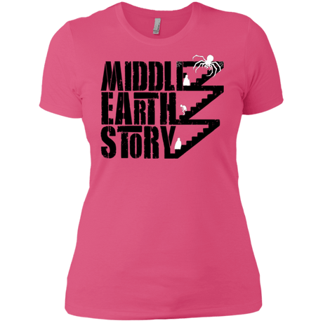 T-Shirts Hot Pink / X-Small Middle Earth Story Women's Premium T-Shirt