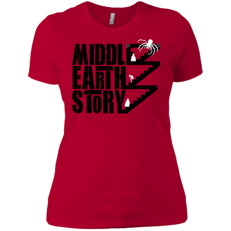 T-Shirts Red / X-Small Middle Earth Story Women's Premium T-Shirt