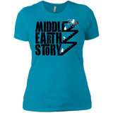 T-Shirts Turquoise / X-Small Middle Earth Story Women's Premium T-Shirt