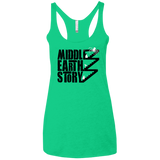 T-Shirts Envy / X-Small Middle Earth Story Women's Triblend Racerback Tank