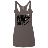 T-Shirts Macchiato / X-Small Middle Earth Story Women's Triblend Racerback Tank