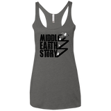 T-Shirts Premium Heather / X-Small Middle Earth Story Women's Triblend Racerback Tank