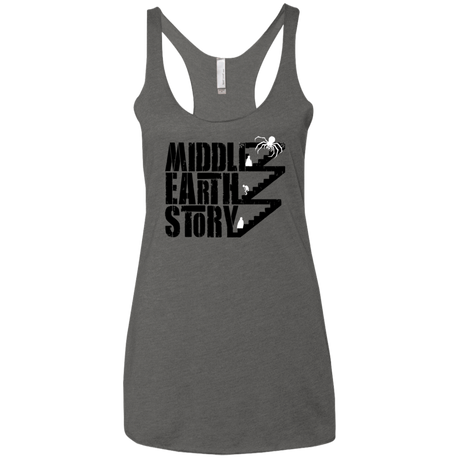T-Shirts Premium Heather / X-Small Middle Earth Story Women's Triblend Racerback Tank