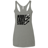 T-Shirts Venetian Grey / X-Small Middle Earth Story Women's Triblend Racerback Tank