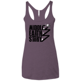 T-Shirts Vintage Purple / X-Small Middle Earth Story Women's Triblend Racerback Tank
