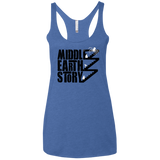 T-Shirts Vintage Royal / X-Small Middle Earth Story Women's Triblend Racerback Tank