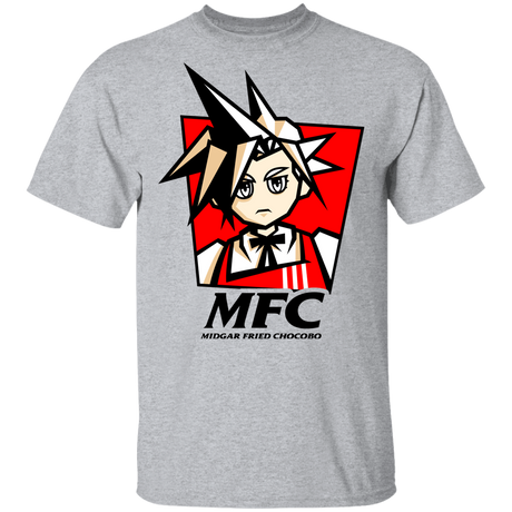 T-Shirts Sport Grey / YXS Midgar Fried Chocobo Youth T-Shirt