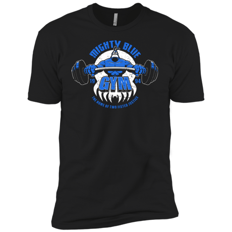 T-Shirts Black / YXS Mighty Blue Gym Boys Premium T-Shirt