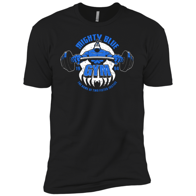 T-Shirts Black / YXS Mighty Blue Gym Boys Premium T-Shirt
