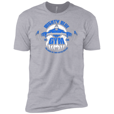 T-Shirts Heather Grey / YXS Mighty Blue Gym Boys Premium T-Shirt