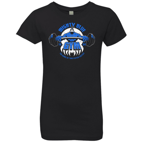 T-Shirts Black / YXS Mighty Blue Gym Girls Premium T-Shirt