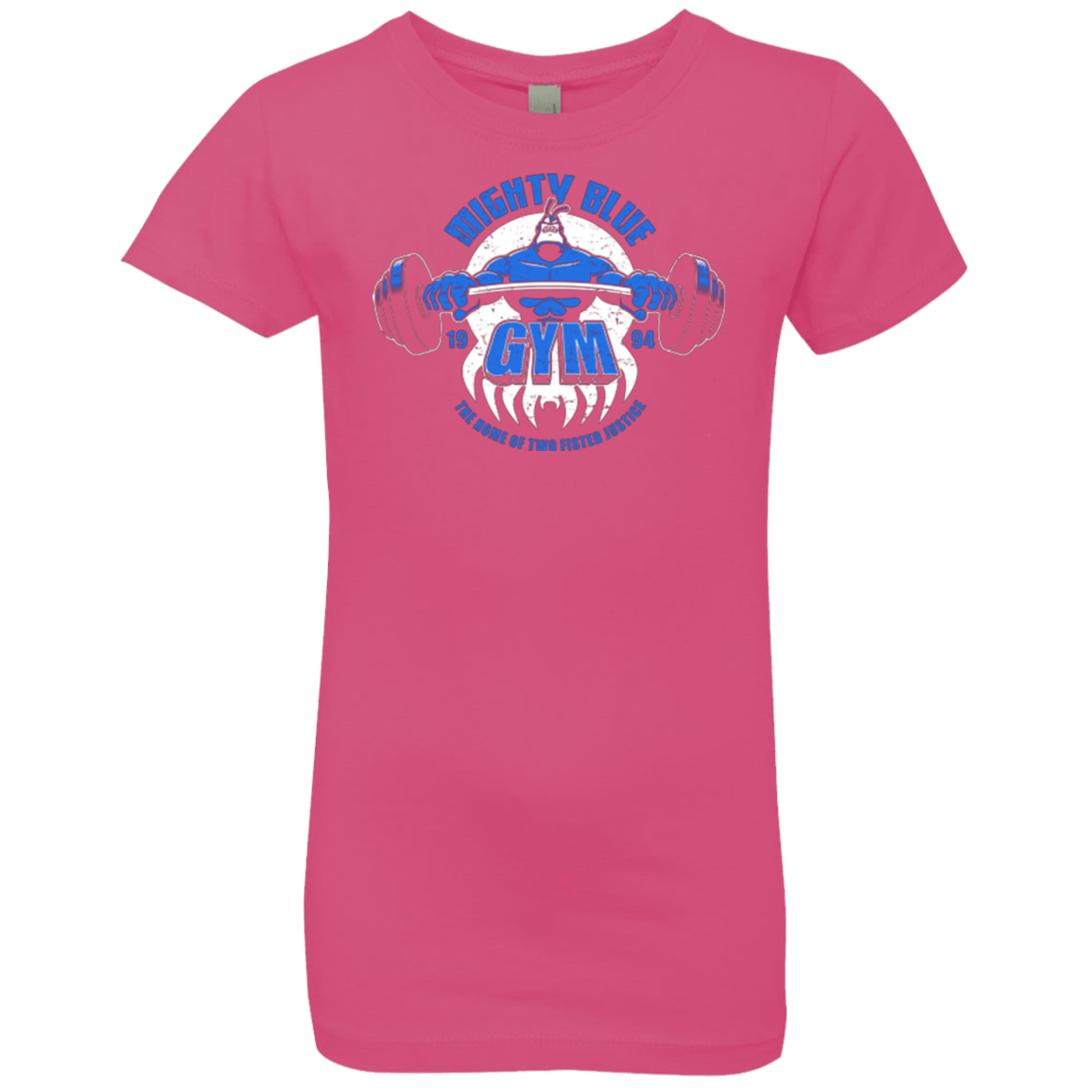T-Shirts Hot Pink / YXS Mighty Blue Gym Girls Premium T-Shirt