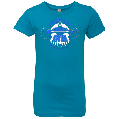 T-Shirts Turquoise / YXS Mighty Blue Gym Girls Premium T-Shirt