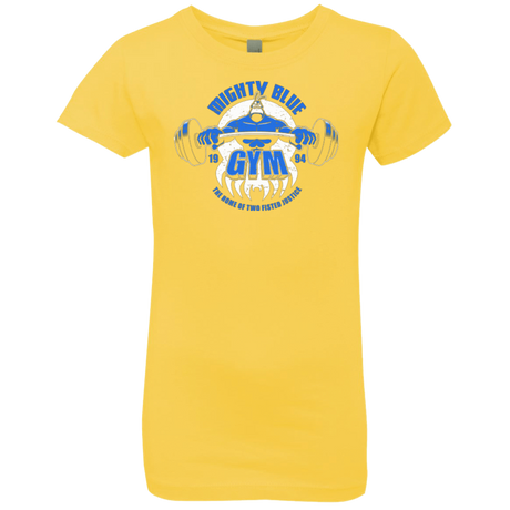 T-Shirts Vibrant Yellow / YXS Mighty Blue Gym Girls Premium T-Shirt