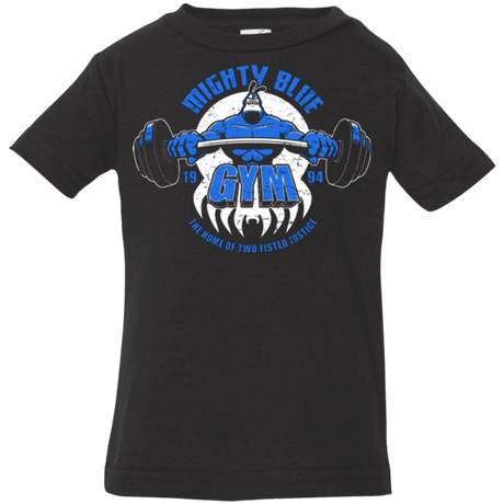 T-Shirts Black / 6 Months Mighty Blue Gym Infant Premium T-Shirt